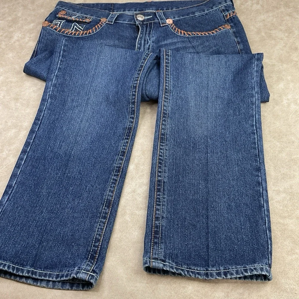 Vintage True Religion Jeans Men Sz 40x34 USA‎ Johny Super T Row Big Flap Pockets